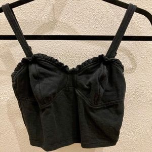 Abercrombie and Fitch Black Crop Top